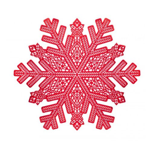 Harvey & Mason Red Snowflake Placemats Set Of 2 Christmas Tableware FabFinds   