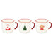 Red & White Christmas Mug Assorted Designs Mugs FabFinds