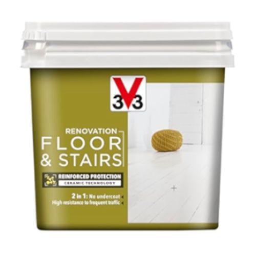 Renovation Floor & Stairs Cotton Satin Paint 750ml Home Decoration V33   