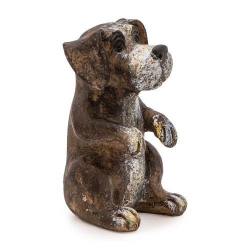 Small Resin Sitting Puppy Ornament 9.5cm x W 6cm Home Decorations Candlelight   