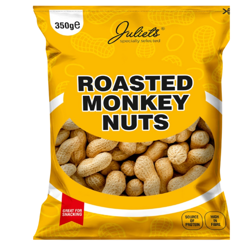 Roasted Monkey Nuts 359g – Whole Peanuts in Shell Snack | FabFinds
