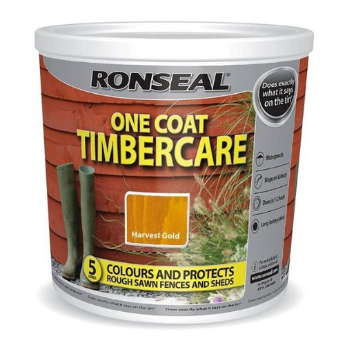 Ronseal Timebercare Harvest Gold Paint 5 Litre Garden Tools Ronseal   