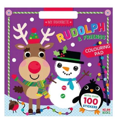 Rudolph & Friends Colouring and Sticker Pad Arts & Crafts fernway limited   