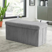 Ribbed Foldable Storage Box Assorted FabFinds 76X35X35 Grey