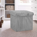 Ribbed Foldable Storage Box Assorted FabFinds 38X38X38 Grey