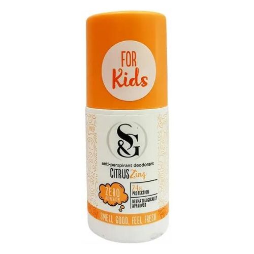 S&G Citrus Zing Antiperspirant For Kids 50ml  s&g   