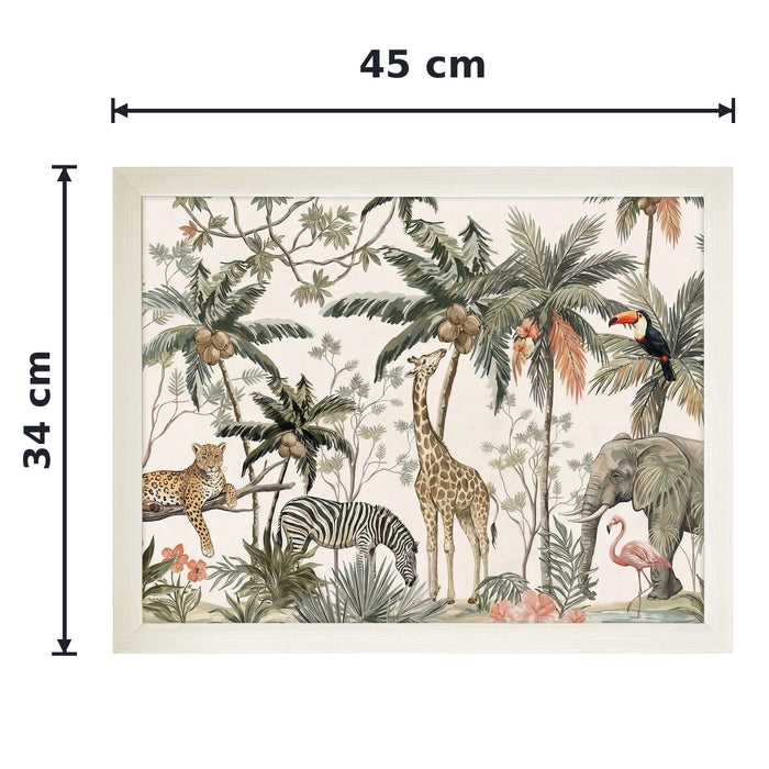 Animal Kingdom Print Lap Tray with Cushioned Base 45cm Decorative Trays FabFinds