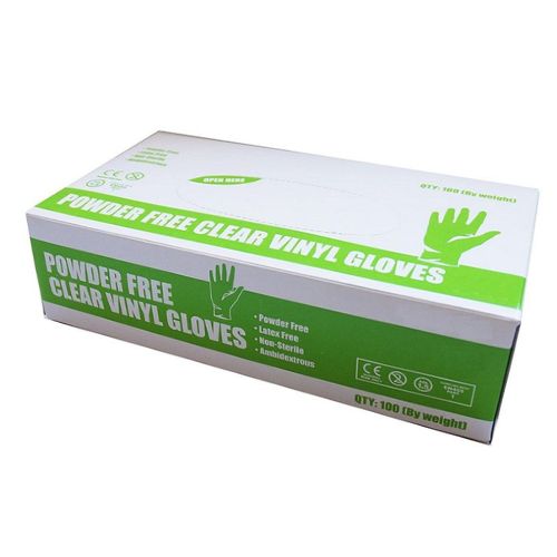 Safecare Powder Free Clear Vinyl Gloves Small 100 Pack Hygiene Gloves safecare   