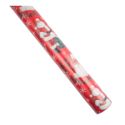 Red Santa Claus Print Christmas Wrapping Paper 10m Christmas Wrapping & Tissue Paper Anker   