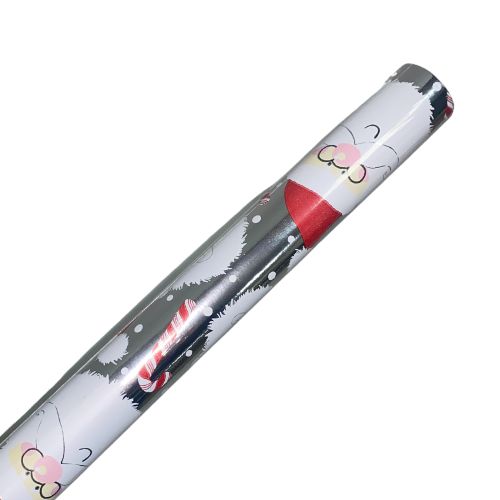 Santa Face & Candy Canes Christmas Wrapping Paper 3M Christmas Wrapping & Tissue Paper FabFinds   