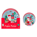 Plastic Free Christmas Kids Printed Paper Plates 10 Pack Disposable Plates FabFinds