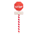 Wooden Santa Stop Sign 75cm Christmas Decoration FabFinds