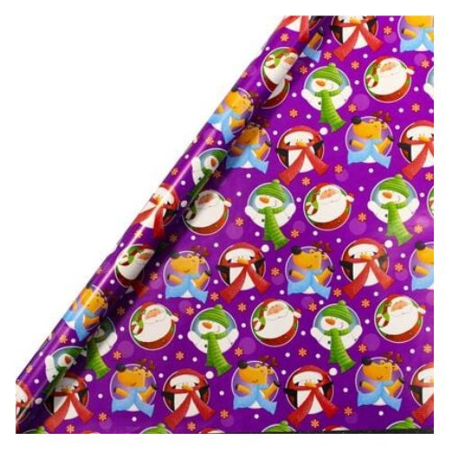 Festive Characters Wrapping Paper 10M Assorted Colours Christmas Wrapping & Tissue Paper Design Group   