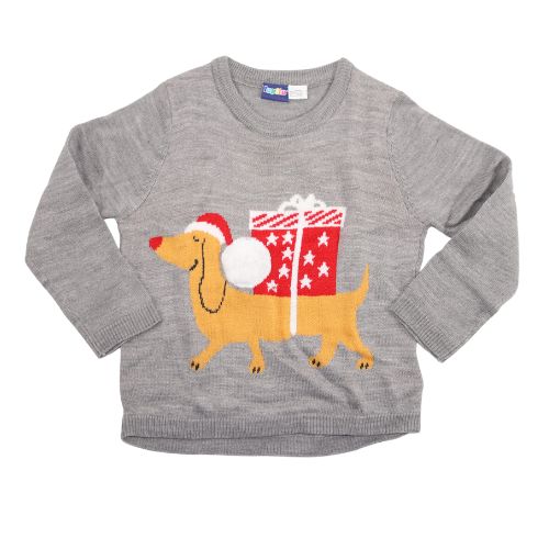 Lupilu Kids Sausage Dog Christmas Jumper Assorted Sizes Christmas Lupilu   