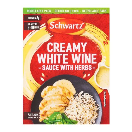 Schwartz Creamy White Sauce With Herbs 26g Cooking Ingredients schwartz   