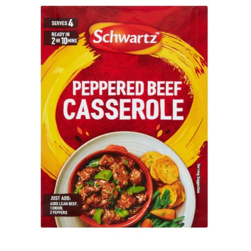 Schwartz Peppered Beef Casserole Seasoning 40g Cooking Ingredients schwartz   