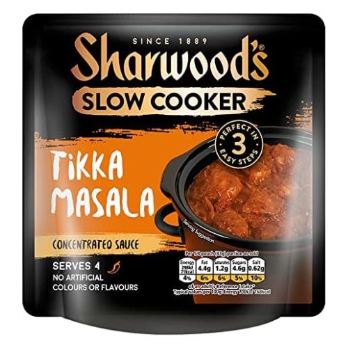Sharwood's Slow Cooker Tikka Masala Sauce 170g Condiments & Sauces Sharwoods   