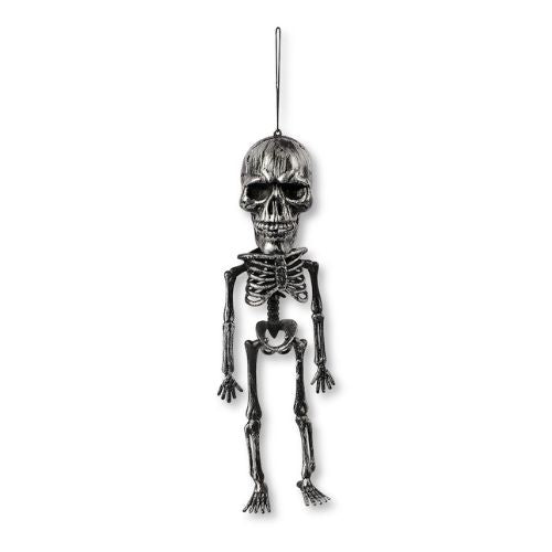 Silver Big Headed Skeleton Halloween Decorations FabFinds   
