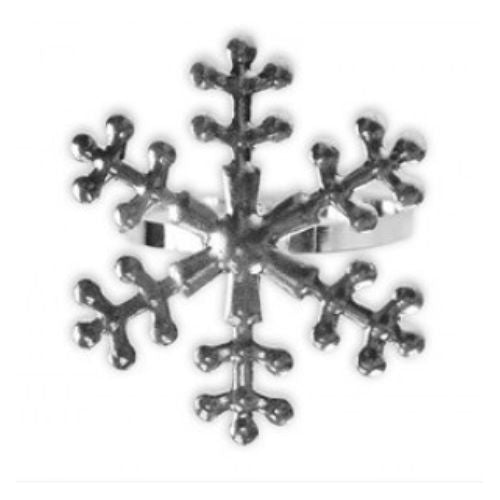 Harvey & Mason Silver Napkin Rings Assorted Designs Christmas Tableware FabFinds Snowflake  