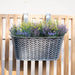 Silver Geo Over Fence Hanging Basket 26.5cm Assorted Packs Plant Pots & Planters FabFinds
