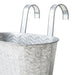 Silver Geo Over Fence Hanging Basket 26.5cm Assorted Packs Plant Pots & Planters FabFinds