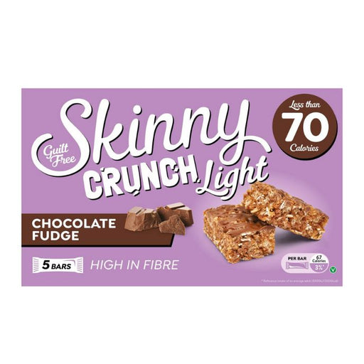 Skinny Crunch Light Chocolate Fudge Bars 5 x 19g Cereal Bars skinny bars   