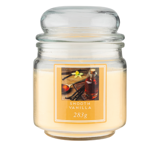 Smooth Vanilla Scented Jar Candle 10oz Candles FabFinds