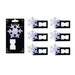 Harvey & Mason Snowflake Name Cards 6 Pack Christmas Tags & Bows FabFinds   