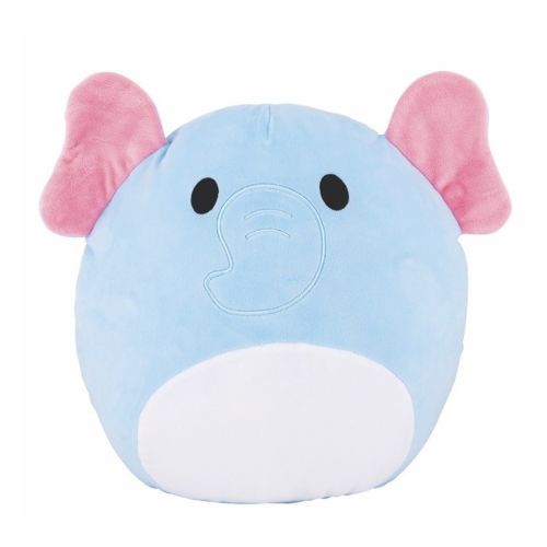 Snuggle Squad Cuddly Character Soft Toys 30cm Assorted Designs Toys FabFinds Elephant With Pink Ears (L32cm x W 34cm)  