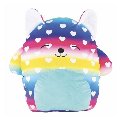 Large Snuggle Squad Cuddly Toys 50cm Assorted Animals Toys FabFinds Rainbow Panda (L50cm x W50cm)  