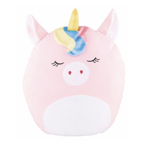 Large Snuggle Squad Cuddly Toys 50cm Assorted Animals Toys FabFinds Pink Unicorn (L50cm x W50cm)  