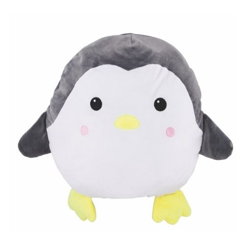 Snuggle Squad Cuddly Character Soft Toys 30cm Assorted Designs Toys FabFinds Penguin (L32cm x W 35cm)  