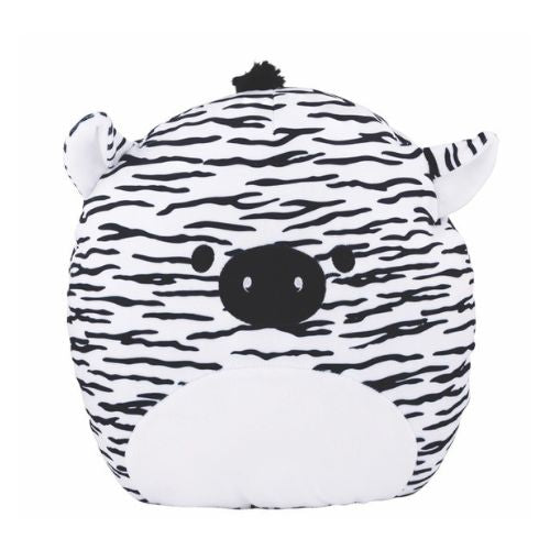 Snuggle Squad Cuddly Character Soft Toys 30cm Assorted Designs Toys FabFinds Zebra (L30cm x W 32cm)  