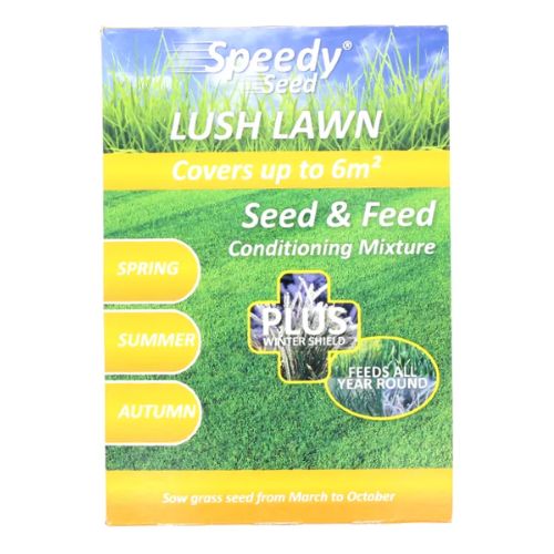 Speedy Seed Lush Lawn Seed & Feed Conditioning Mixture 1kg Lawn & Plant Care Speedy Seed   