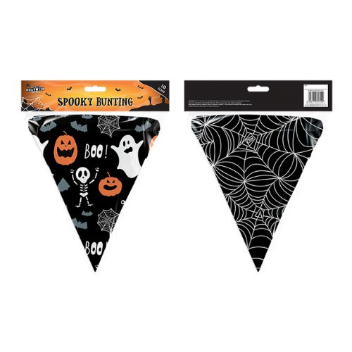 Spooky Halloween Bunting 10 Flags 3M Halloween Decorations Gem Imports   