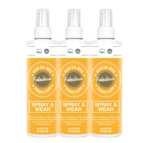 Fabulosa Your Sol Mate Summer Crush Spray & Wear 250ml Assorted Packs Fabulosa Spray & Wear Fabulosa Pack of 3