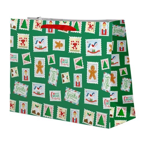 Jumbo Christmas Gift Bags Assorted Designs Christmas Gift Bags & Boxes FabFinds Postage Stamp  