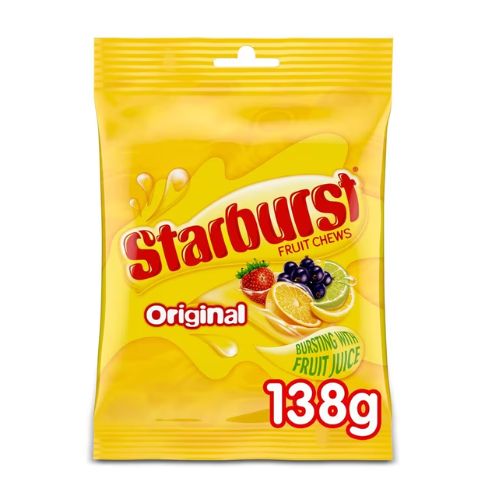 Starburst Original Fruit Chews 138g Sweets, Mints & Chewing Gum Starburst   