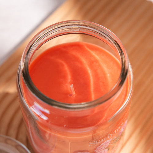 Premium Starlytes fresh Peony Large Jar Candle 18oz Candles Starlytes