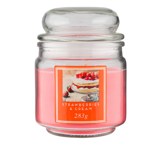 Strawberries and Cream Scented Jar Candle 10oz Candles FabFinds