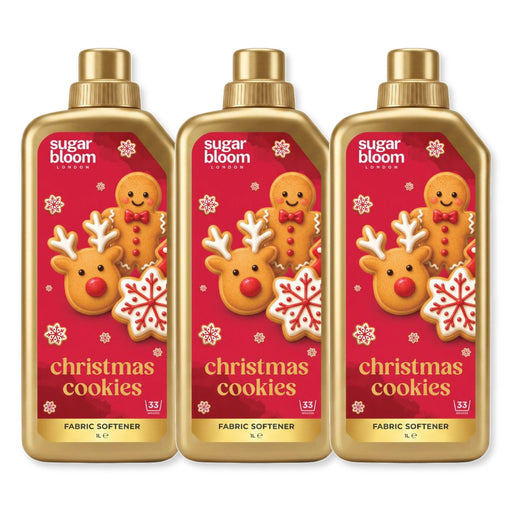 Sugar Bloom Fabric Softener Christmas Cookies 1L Assorted Packs Laundry Sugar Bloom Pack of 3