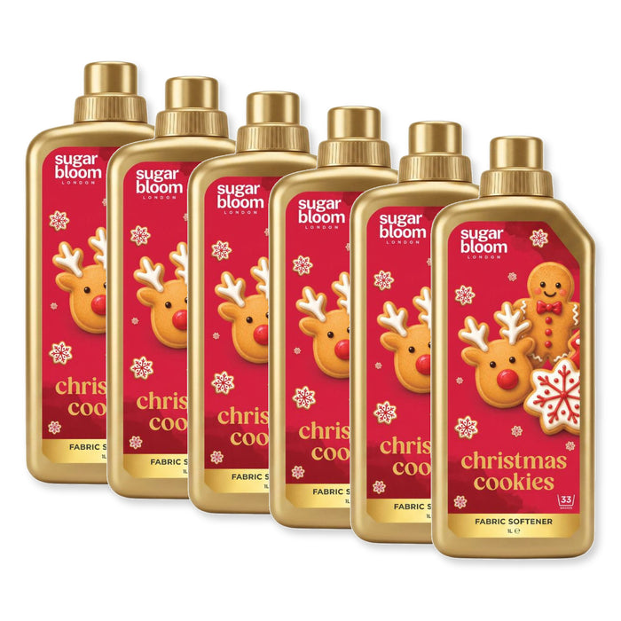 Sugar Bloom Fabric Softener Christmas Cookies 1L Assorted Packs Laundry Sugar Bloom Pack of 6