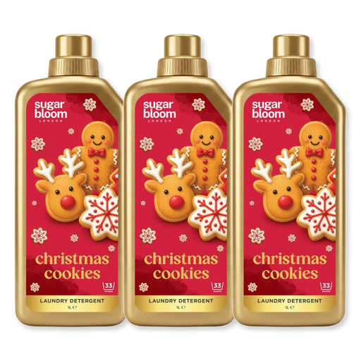 Sugar Bloom Laundry Detergent Christmas Cookies 1L Assorted Packs Laundry Sugar Bloom Pack of 3