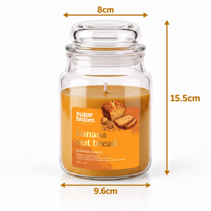 Sugar Bloom London Banana Nut Bread Scented Candle 510g Candles Sugar Bloom