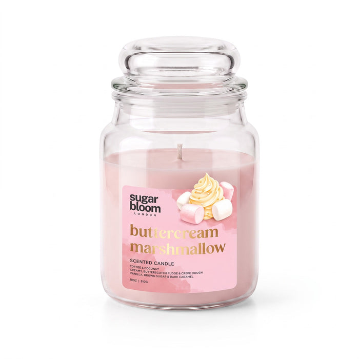 Sugar Bloom London Buttercream Marshmallow Scented Candle 510g Candles Sugar Bloom