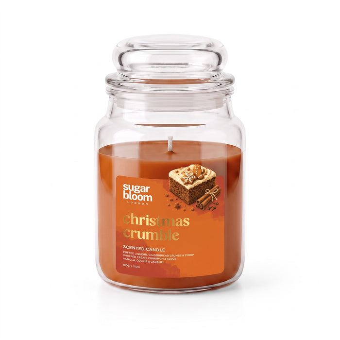 Sugar Bloom London Christmas Crumble Scented Candle 510g Candles Sugar Bloom