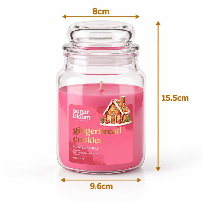 Sugar Bloom London Gingerbread Cookies Scented Candle 510g Candles Sugar Bloom