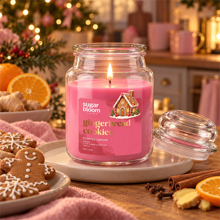 Sugar Bloom London Gingerbread Cookies Scented Candle 510g Candles Sugar Bloom