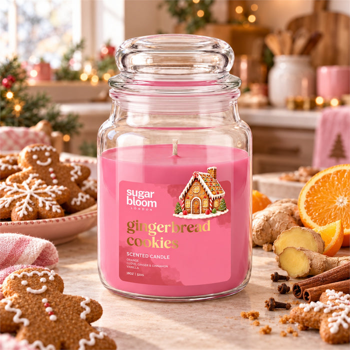 Sugar Bloom London Gingerbread Cookies Scented Candle 510g Candles Sugar Bloom
