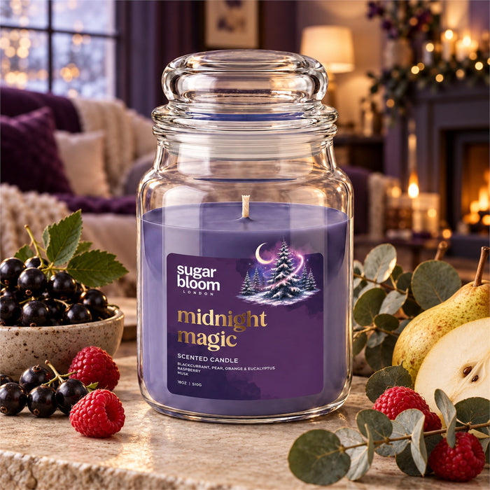 Sugar Bloom London Midnight Magic Scented Candle 510g Candles Sugar Bloom